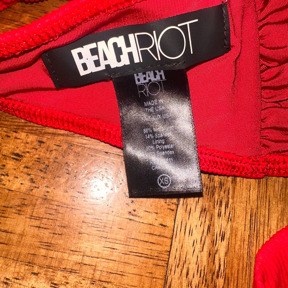 Beach Riot Vibrant Red Bikini Set - Picture 3 of 6